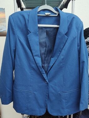 Blair Royal Blue Single-Button Blazer